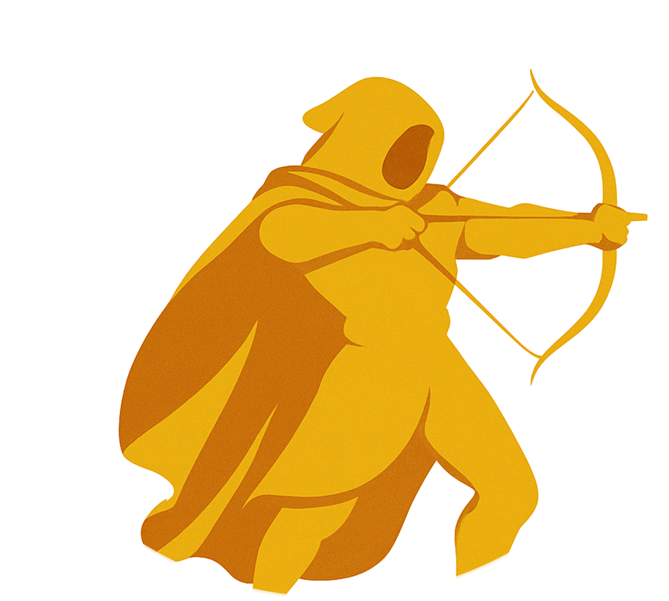Comic arrow aiming transition